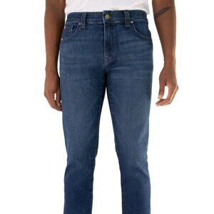 Pre-Loved Fidelity Men's Dark Blue Straight Jeans in 30 x 29